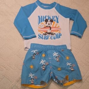 Disney Baby Mickey Swim Set - Yellow & Light Blue